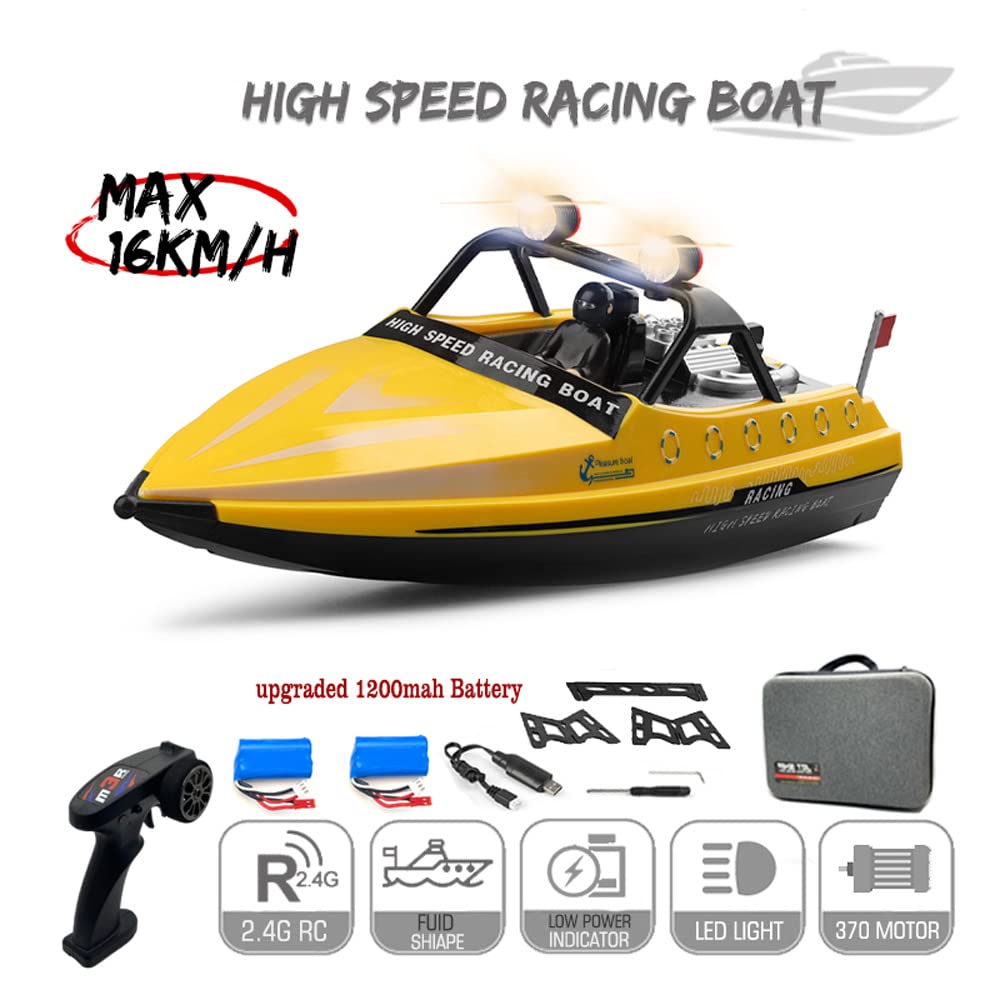 Amazon.co.jp: HJLXMF RC スピードボート 2.4G レーシングシップ ミニ